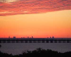 Sunrise over Tampa